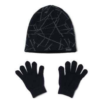 Columbia Hoeden Jongens, Hat and Glove Set II Zwart, 04RZSUHCE